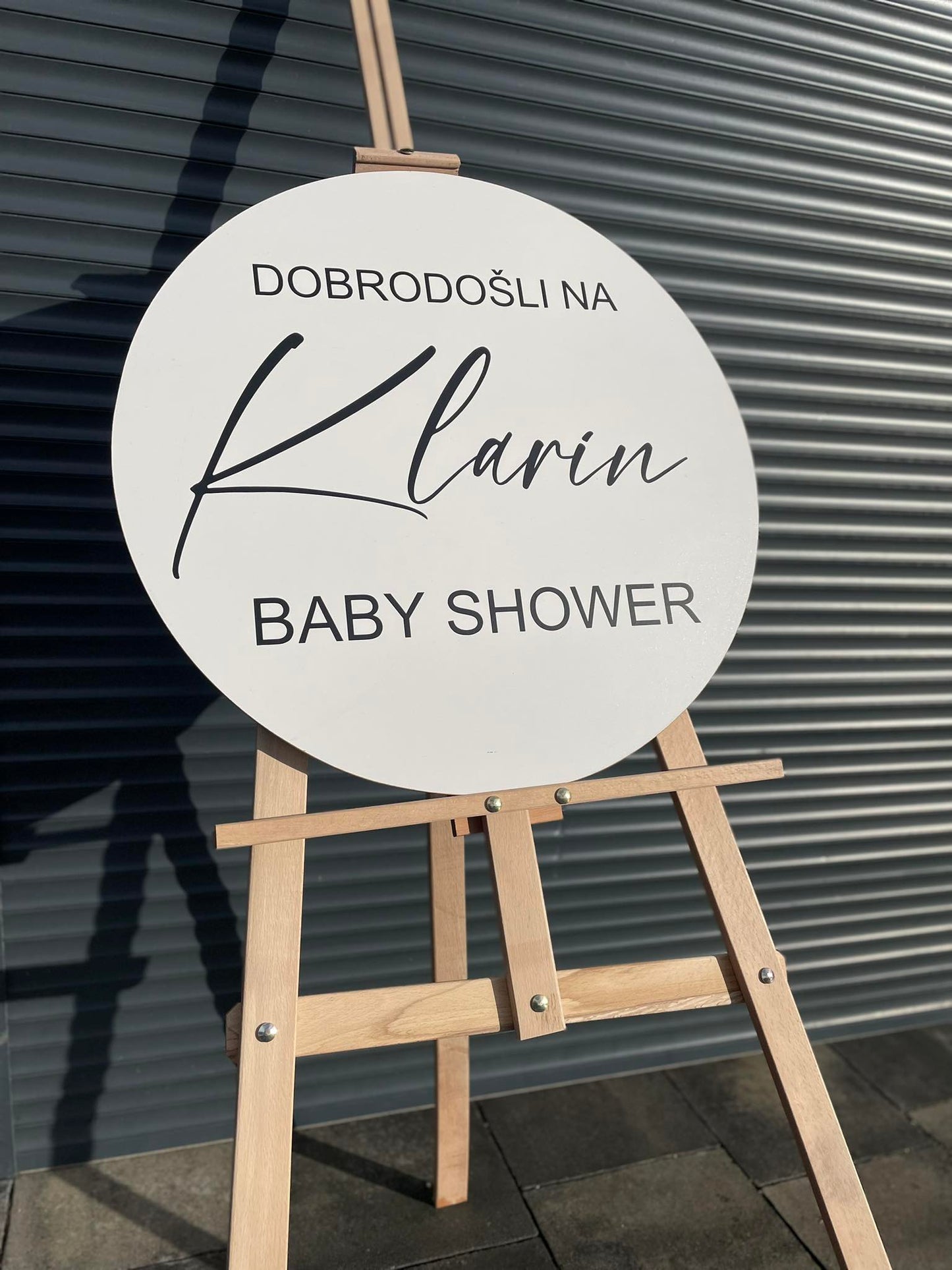 TABLA LESENI KROG BABY SHOWER