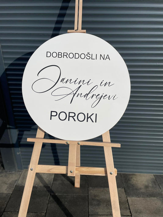 TABLA LESENI KROG POROKA